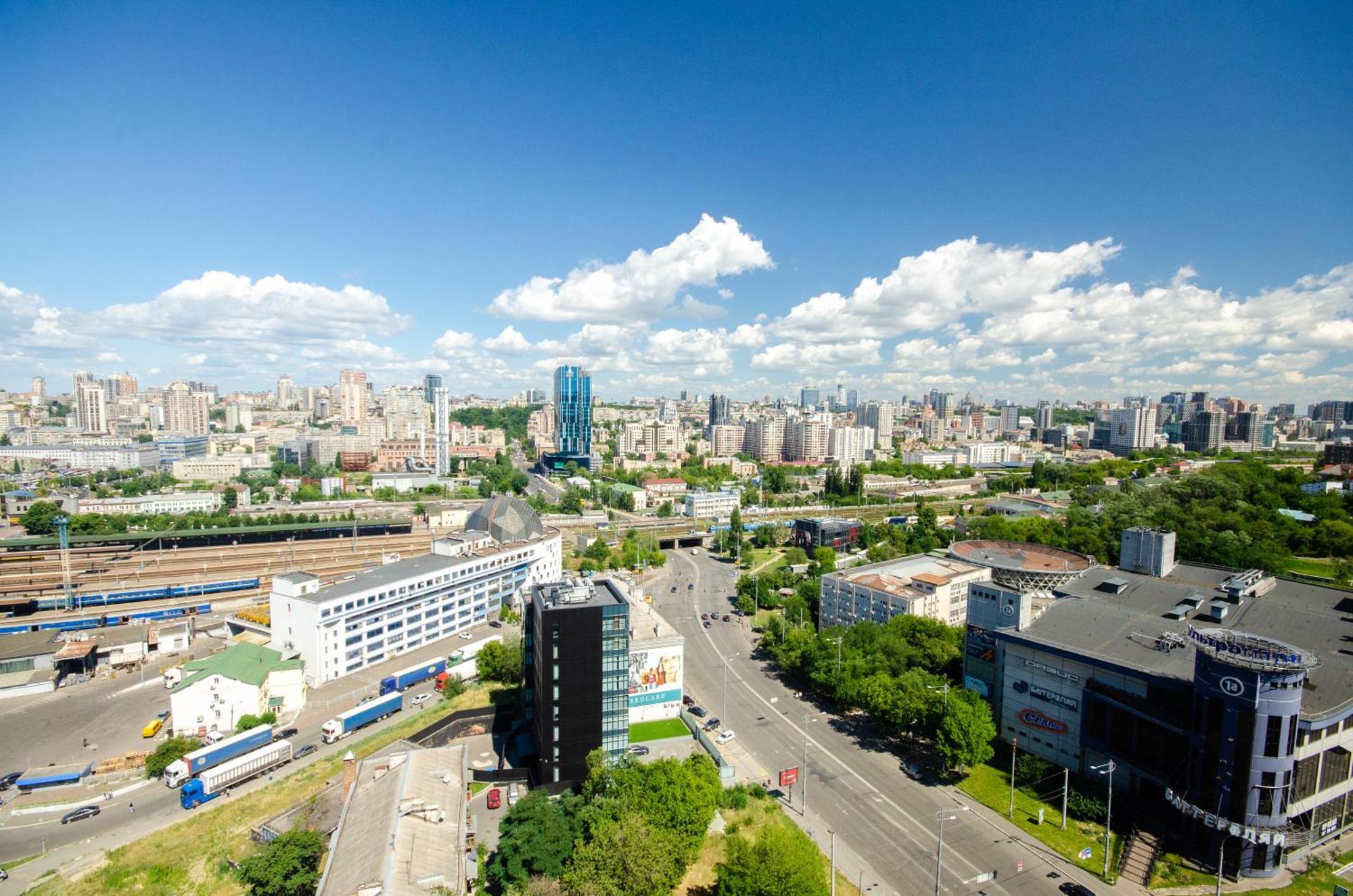 Petrovdom 205-206 Panoramic City View Apartments At Rc Kvartet, Central Railway Station Kijów Zewnętrze zdjęcie